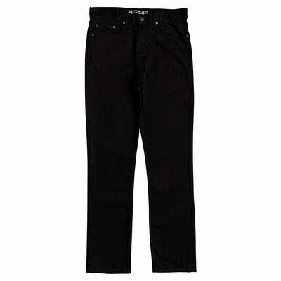 DC Worker Straight Fit Men's Black Pants Australia SOQ-387